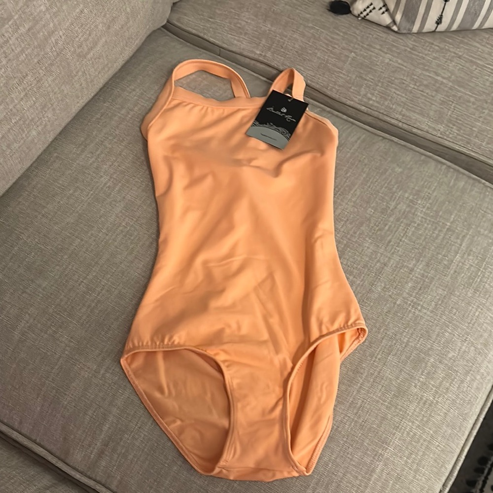 Peach One-Piece ballet leotard NWT